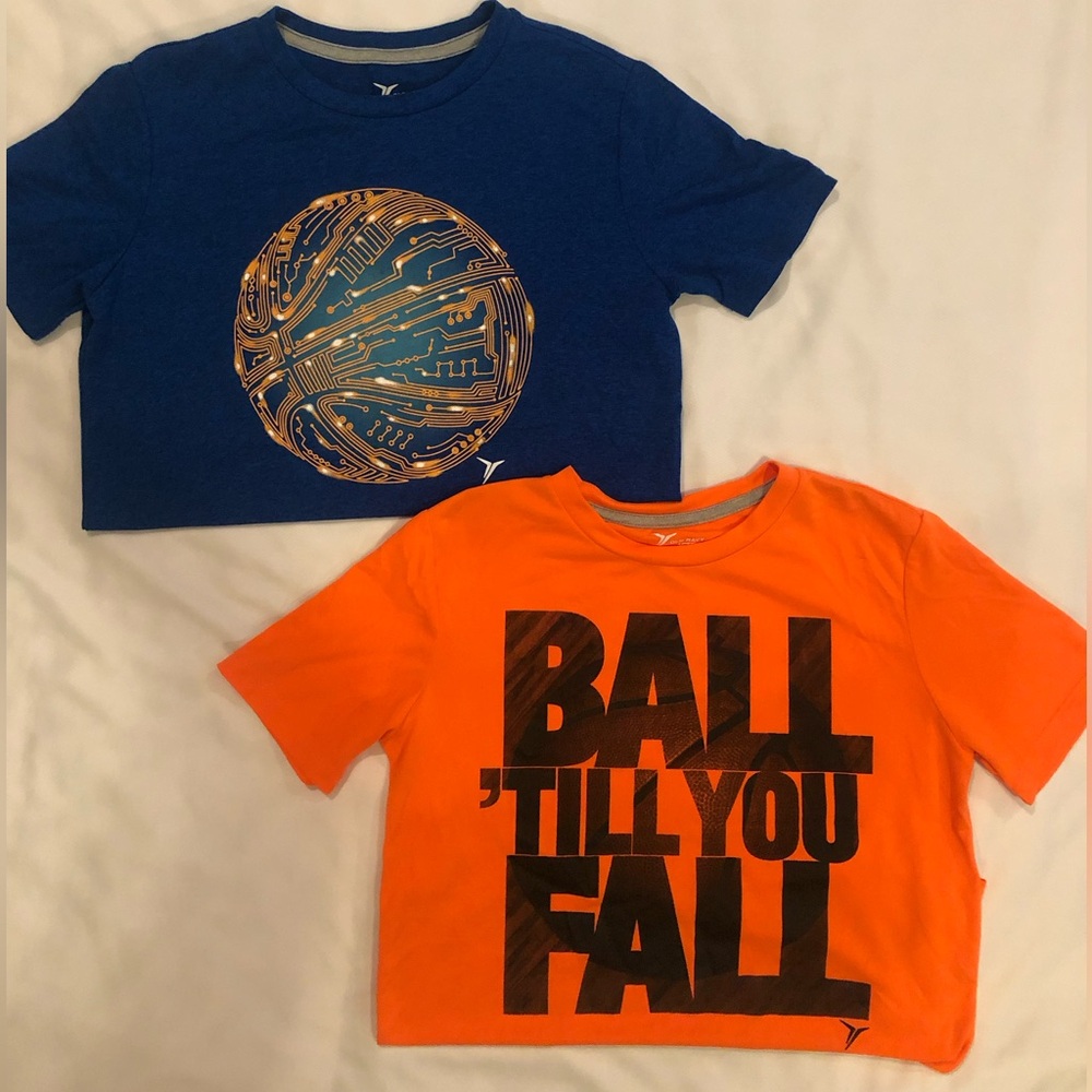 Old Navy Active Shirts, Bundle of 2 shirts. Boys Large (10/12) GUC